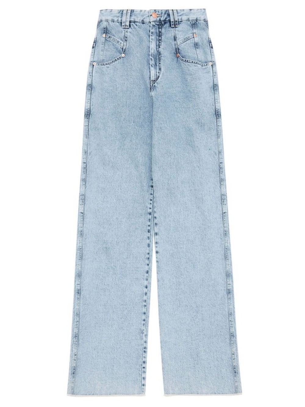 ISABEL MARANT Dilesqui High-Rise Wide-Leg Jeans Size FR 40
